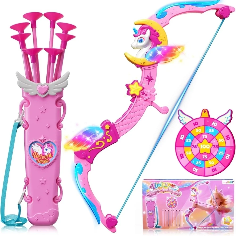 Pink Bow and Arrow Set for Kids